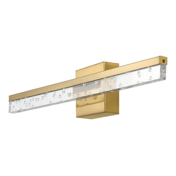 Mario Modern Contemporary 360-Degree Rotatable Iron/Seeded Acrylic Integrated LED Vanity Light - JONATHAN Y